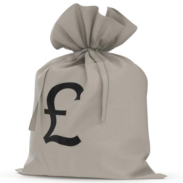 3D model Money Bag Pound