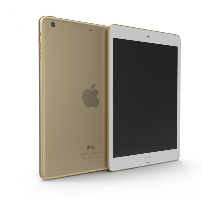 3D iPad Mini 3 Gold