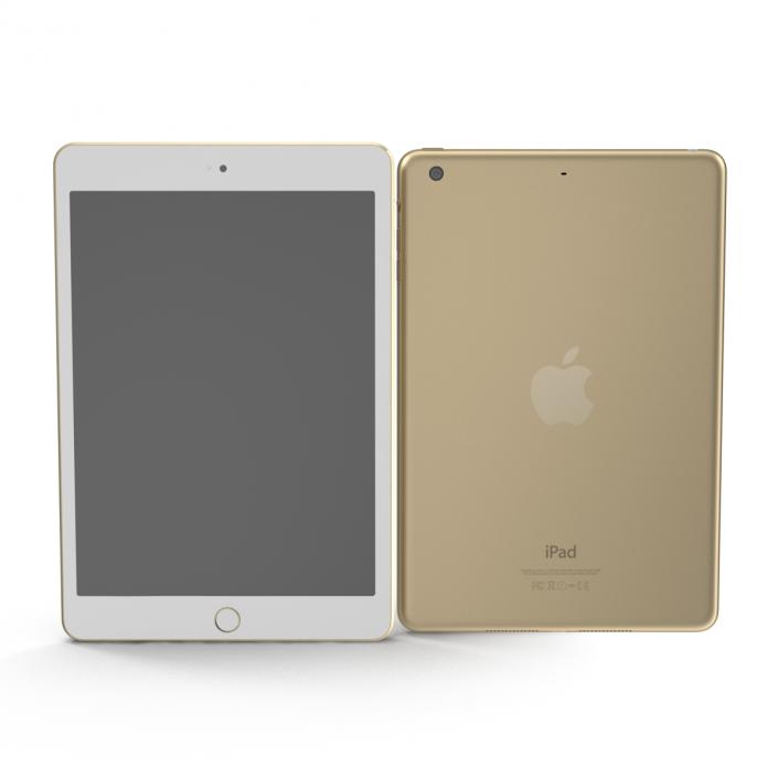 3D iPad Mini 3 Gold