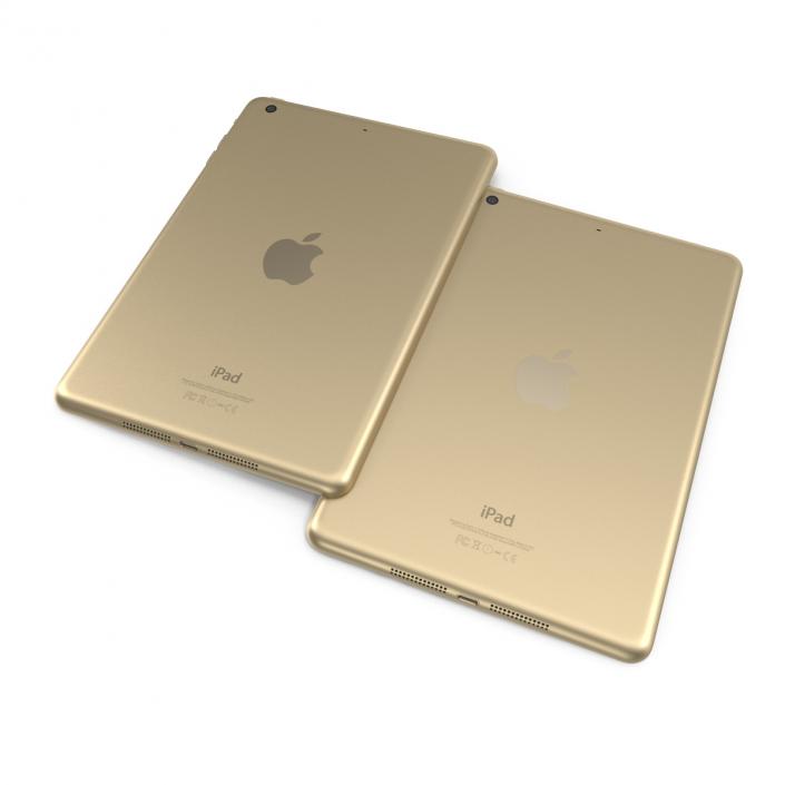 3D iPad Mini 3 Gold