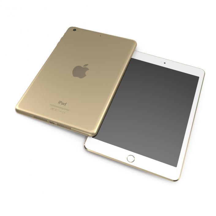 3D iPad Mini 3 Gold