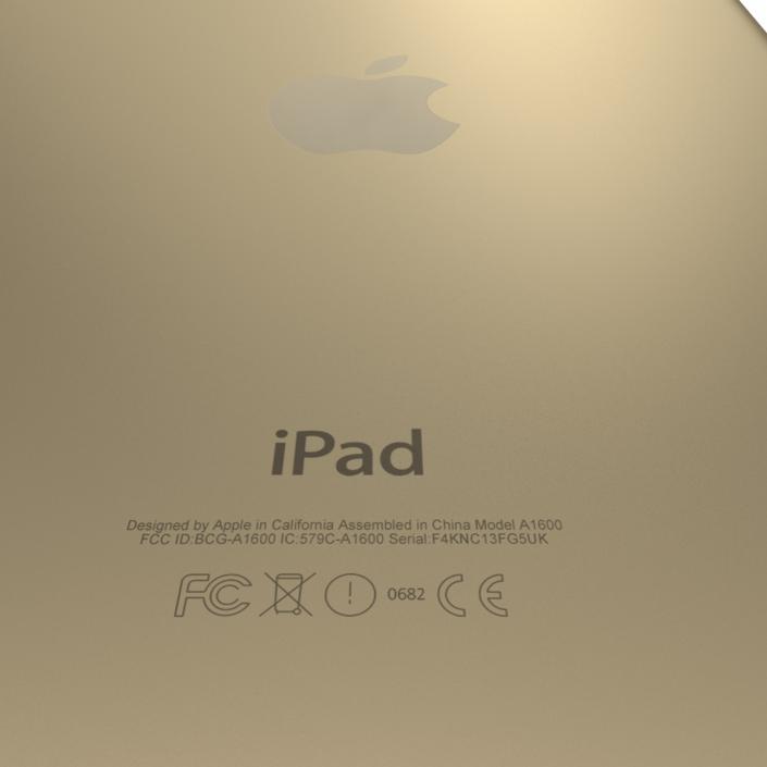 3D iPad Mini 3 Gold