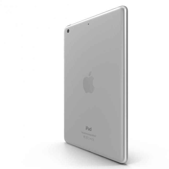 3D iPad mini 3 Silver model