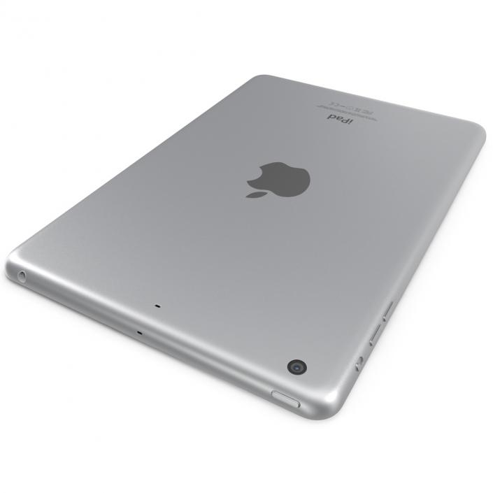 3D iPad mini 3 Silver model