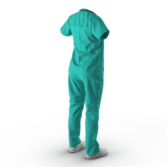 Female Surgeon Dress 7 3D