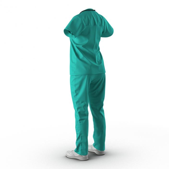 Female Surgeon Dress 7 3D