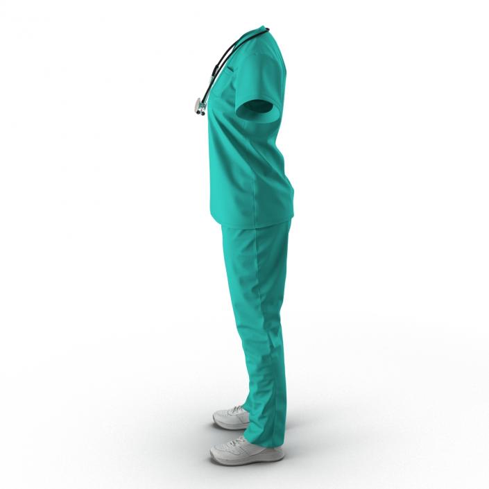 Female Surgeon Dress 7 3D