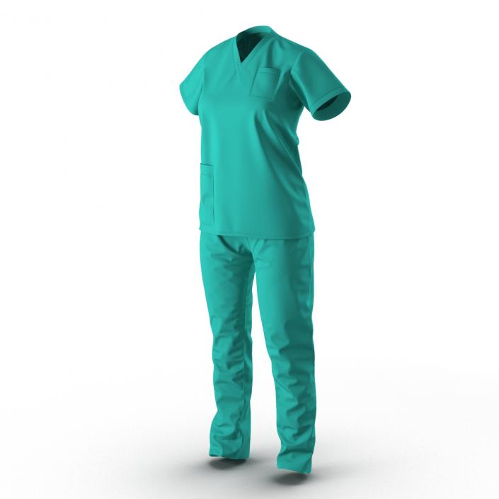 Female Surgeon Dress 8 3D