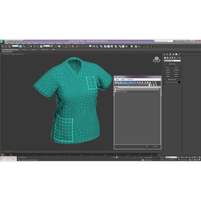 Female Surgeon Dress 9 3D