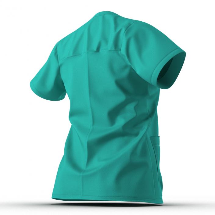 3D Female Surgeon Dress 9 with Blood model