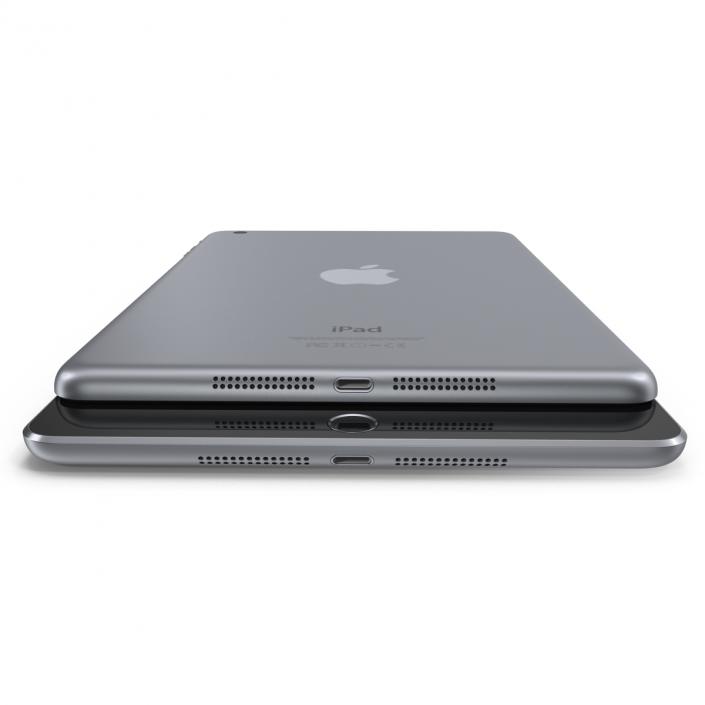 iPad Mini 3 Space Gray 3D