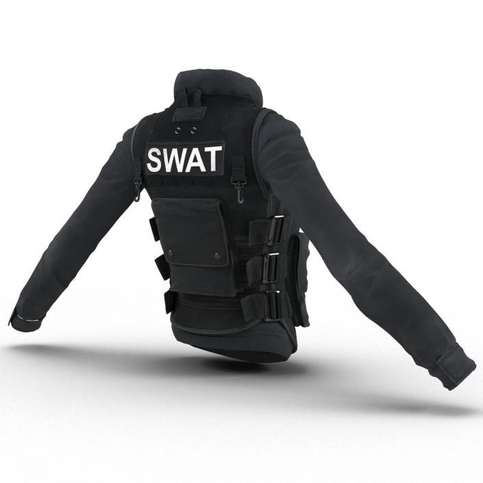 3D model SWAT Woman Uniform 6