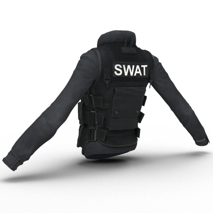 3D model SWAT Woman Uniform 6