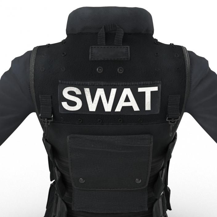 3D model SWAT Woman Uniform 6