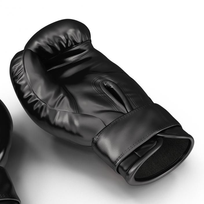 3D model Boxing Gloves Twins Black