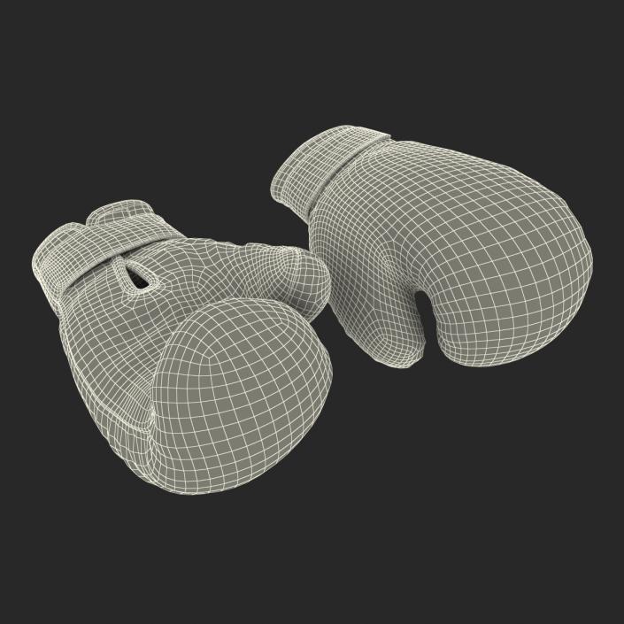 3D model Boxing Gloves Twins Black