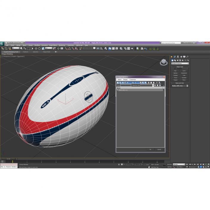 3D Rugby Ball Generic model