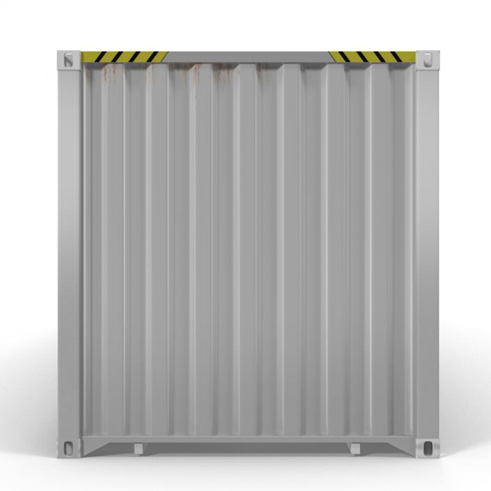 3D model 40 ft ISO Container White