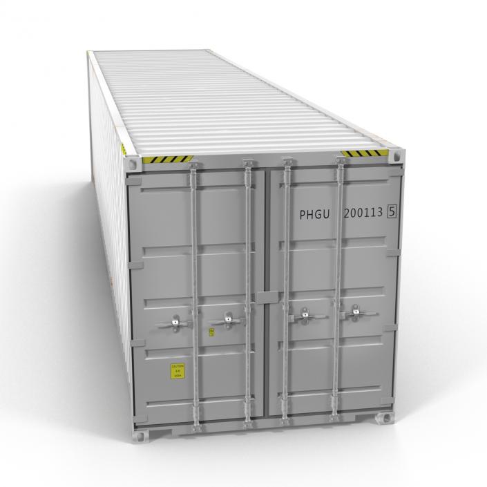 3D model 40 ft ISO Container White