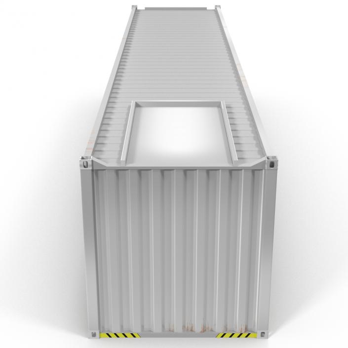 3D model 40 ft ISO Container White