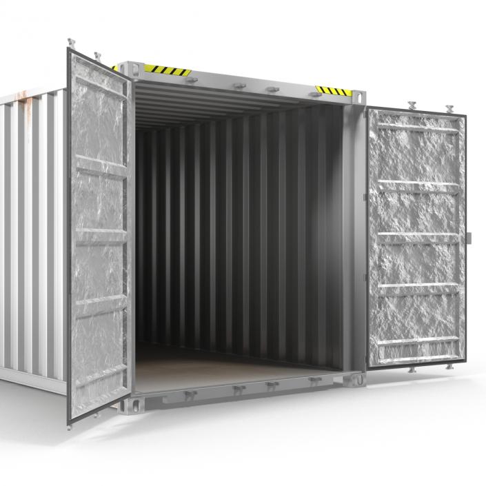 3D model 40 ft ISO Container White