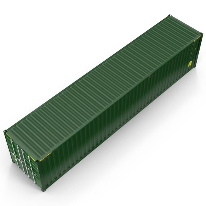 3D model 40 ft ISO Container Green