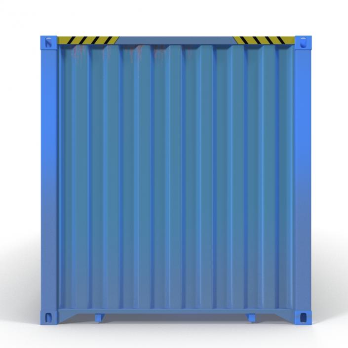 40 ft ISO Container Blue 3D model