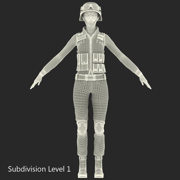 3D SWAT Woman European 2