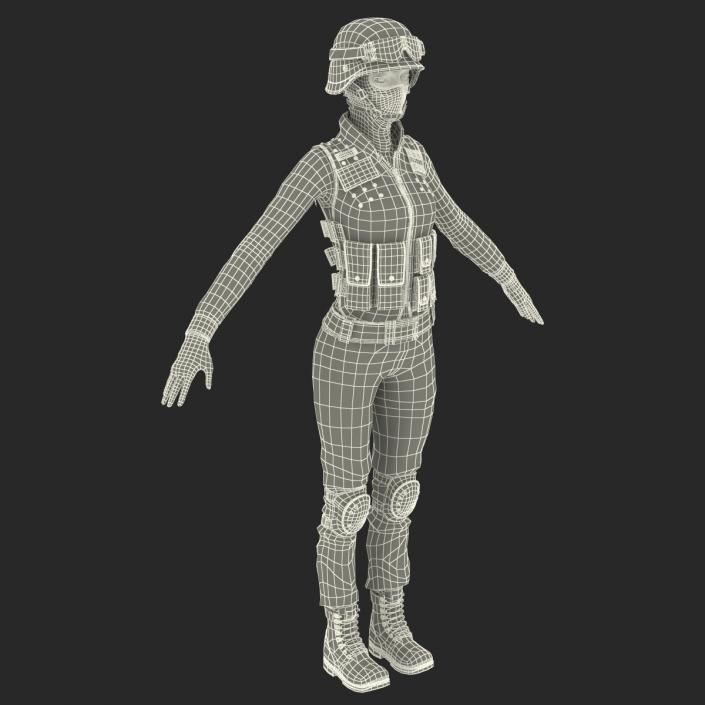 3D SWAT Woman European 2