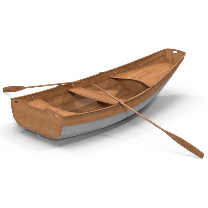 3D Rowing Boat 2 model