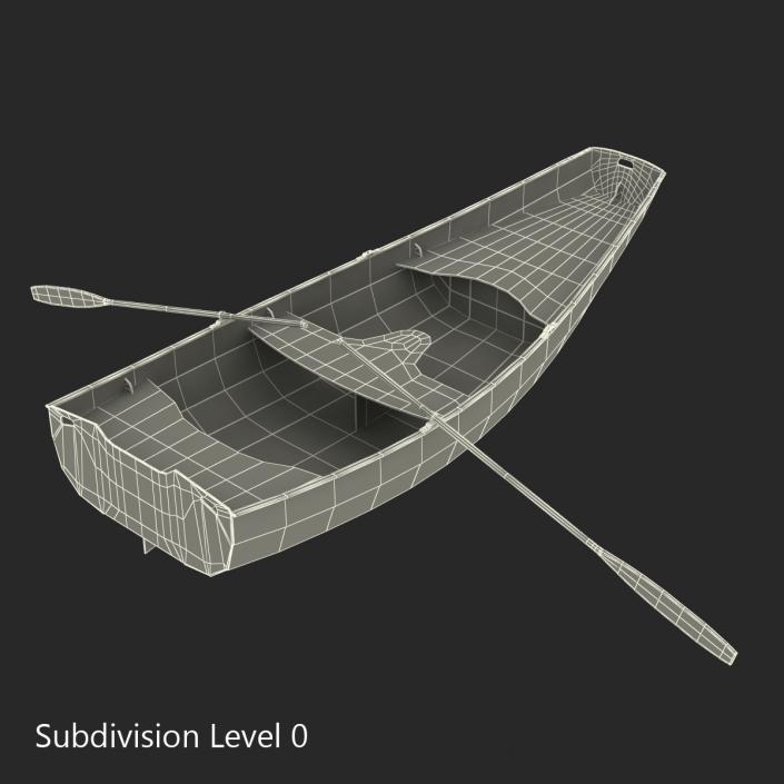 3D Rowing Boat 2 model