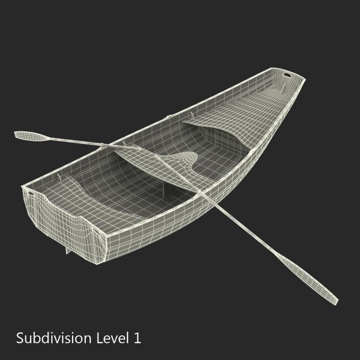 3D Rowing Boat 2 model