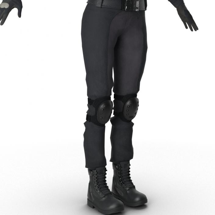 3D SWAT Woman Asian 2 model