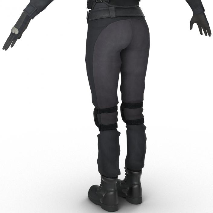 3D SWAT Woman Asian 2 model