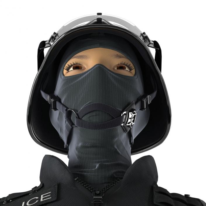 3D SWAT Woman Asian 2 model