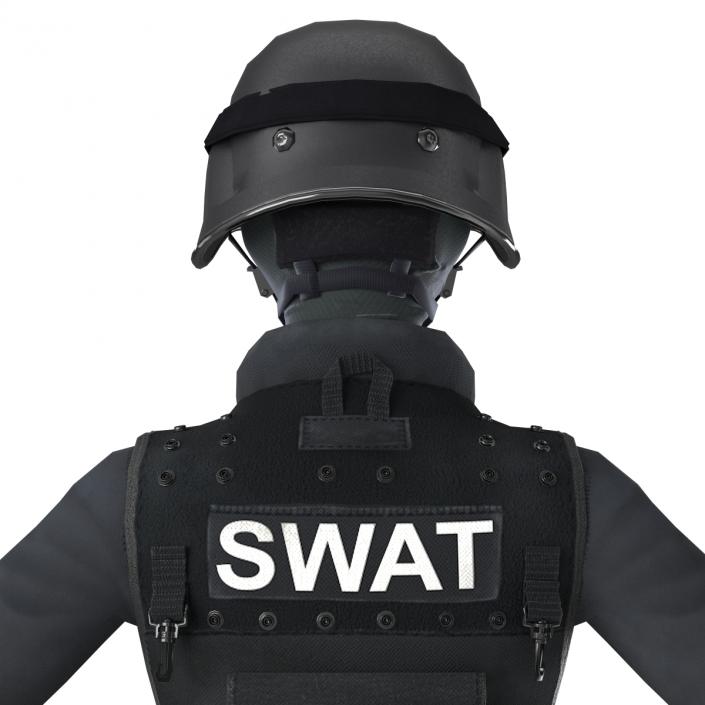 3D SWAT Woman Asian 2 model