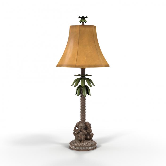 Table Lamp Monkey Palm 3D