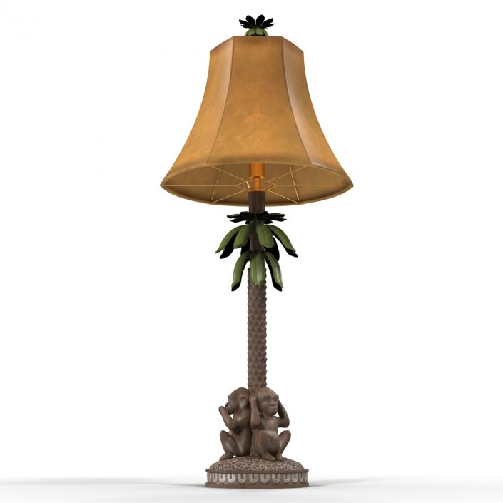 Table Lamp Monkey Palm 3D