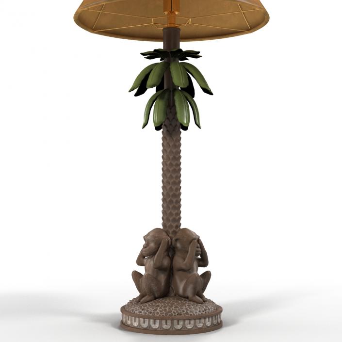 Table Lamp Monkey Palm 3D