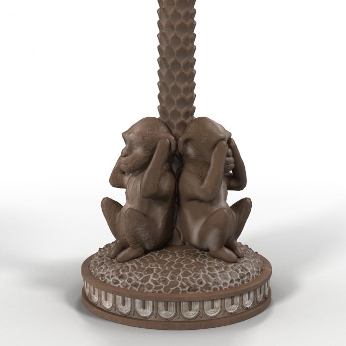 Table Lamp Monkey Palm 3D