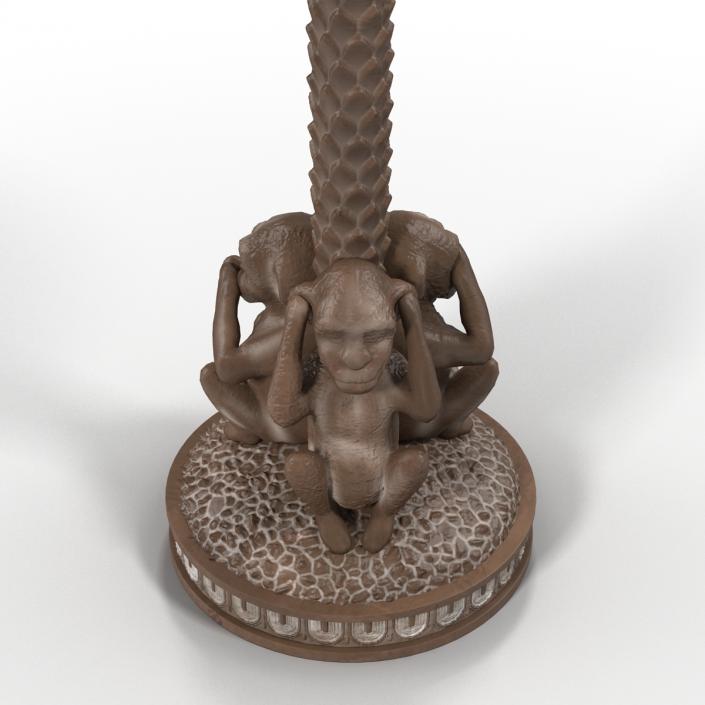 Table Lamp Monkey Palm 3D