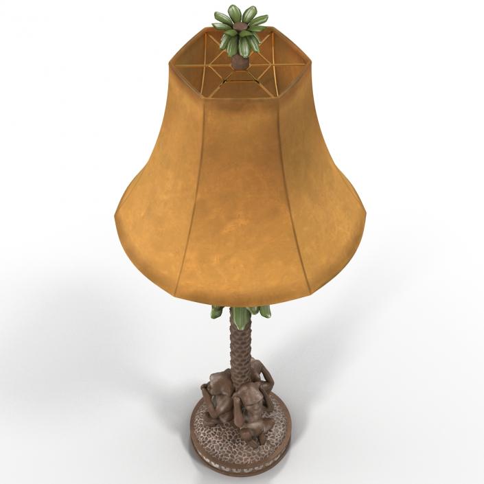 Table Lamp Monkey Palm 3D