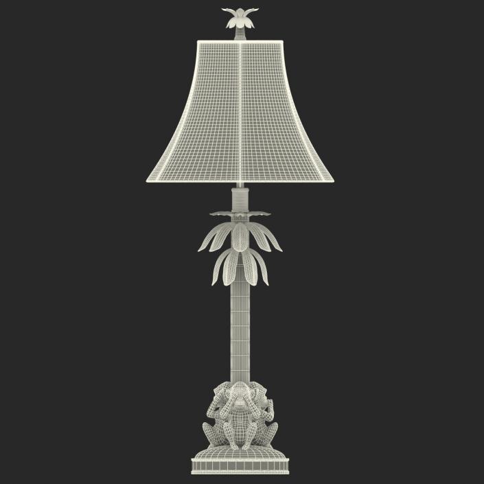 Table Lamp Monkey Palm 3D