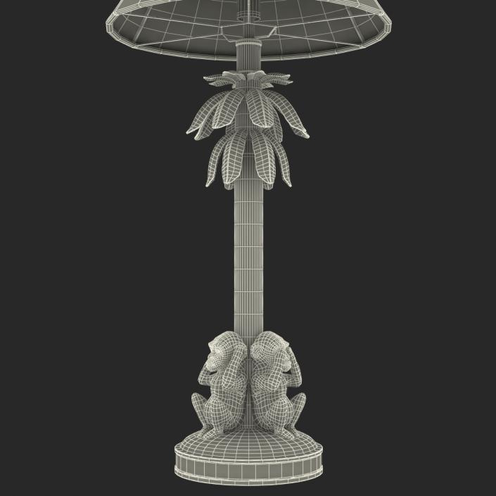 Table Lamp Monkey Palm 3D