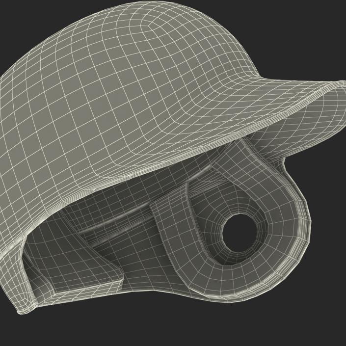 3D Baseball Batting Helmet model