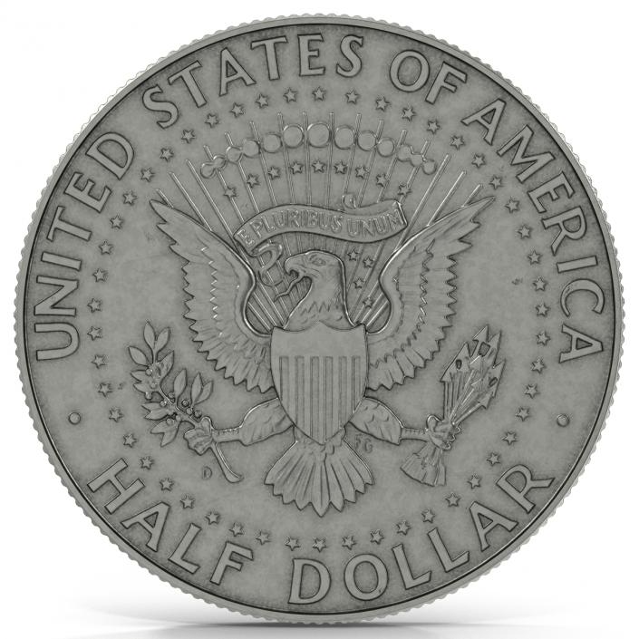 US Half Dollar 3D model