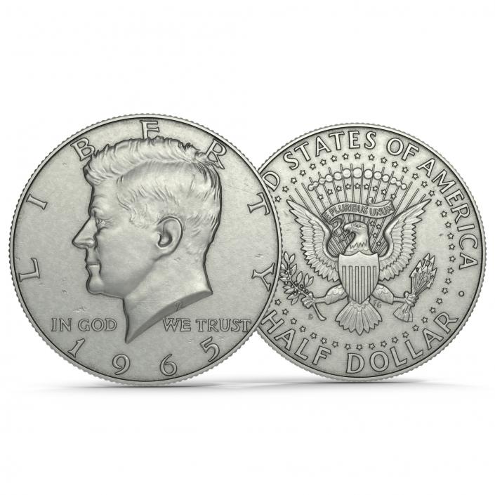 US Half Dollar 3D model