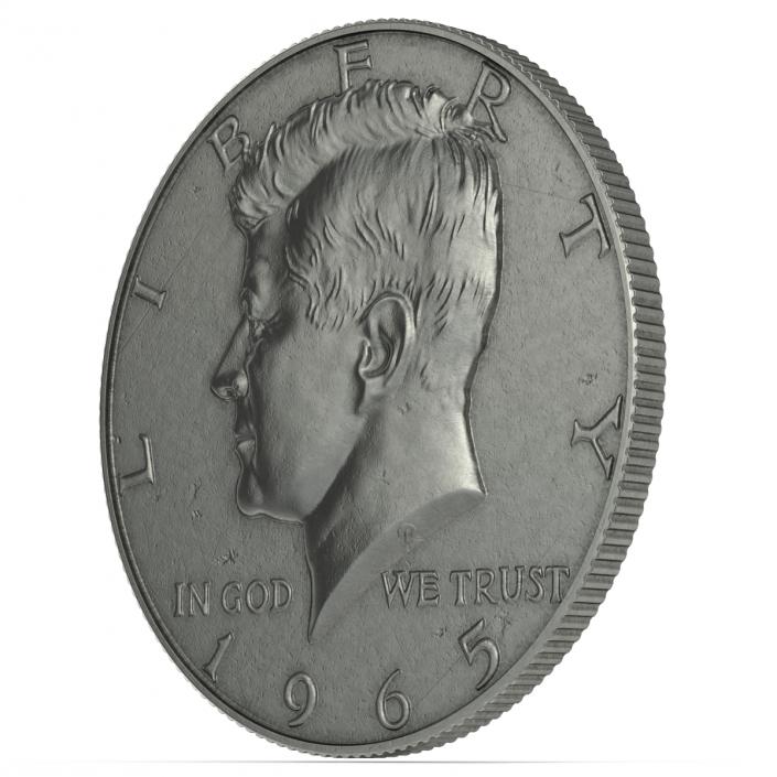 US Half Dollar 3D model