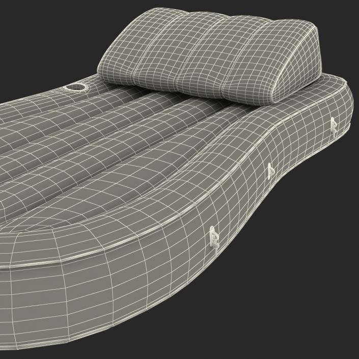 Inflatable Air Mattress 4 Red 3D model