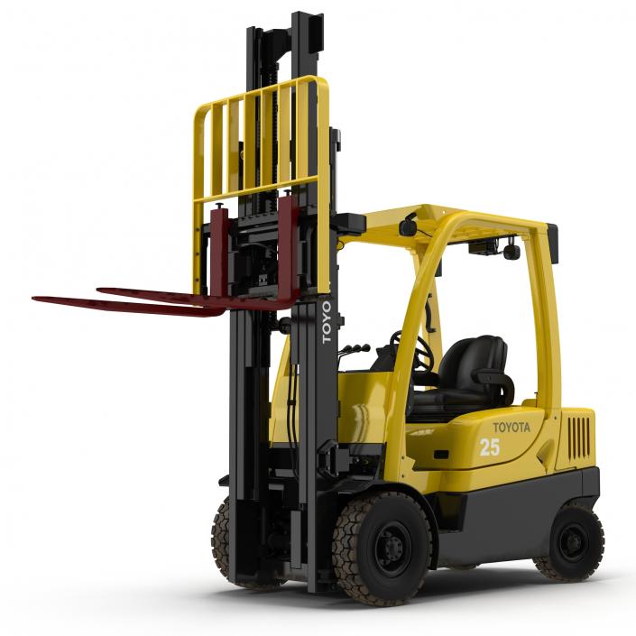 Forklift Toyota Rigged 3D